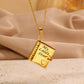 🎅Early Xmas Sale 50% OFF💓My Book Necklace for Daughter,Son or Lover, Birthday Day Gift Graduation Jewelry of Love