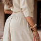 ⏳Time-limited Special💕Women's Causal Off Shoulder Top ＆ Wide-Leg Pants Two-Piece Set