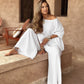⏳Time-limited Special💕Women's Causal Off Shoulder Top ＆ Wide-Leg Pants Two-Piece Set