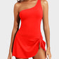 ⏳Last Day Sale 49% OFF🔥One Shoulder Skirted One Piece Swimsuit