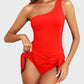 ⏳Last Day Sale 49% OFF🔥One Shoulder Skirted One Piece Swimsuit