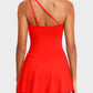 ⏳Last Day Sale 49% OFF🔥One Shoulder Skirted One Piece Swimsuit