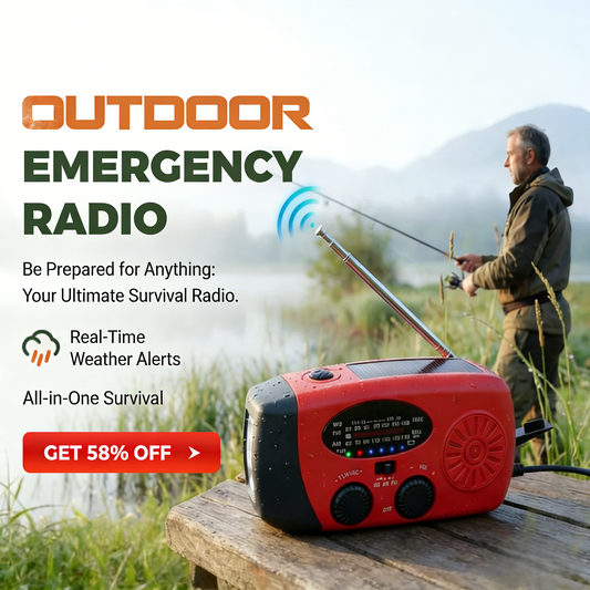 2027 New Arrivals: 50% Off for Limited Time!!!!🔥🔥Multifunctional Portable Solar Emergency Radio💥💥Prepare for war!!!✈️Buy 2 Free Shipping