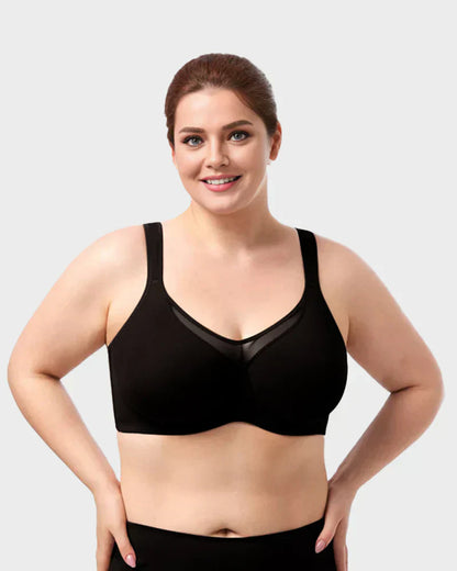 🏆 Last Day Special Price £6.99 ! 💐Women's Elegant Sheer Full Coverage Plus Size Bra