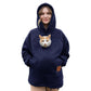 🐾 Cozy Fleece Pet Bonding Pouch Hoodie – Warm & Supportive Small Pet Carrier Clothing