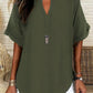 🌸Spring Sale 60% OFF👕Fashion Loose Solid Color Short Sleeve Top