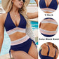 ⛱️Last Day Promotion 60% OFF!!👙2026 High Waisted Tummy Control Color Block Bikini Sets