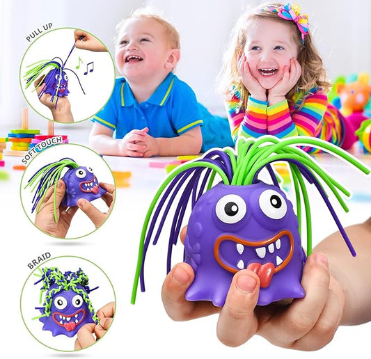 🎁50% OFF NOW! 👾  Hair Pulling Monster Stress Relief Toy - Stretchy Sensory Fidget Tool for Anxiety & Focus, Safe for Kids/Adults 🎯✨