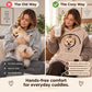 🥳2026 HOT SALE🥳💞50K+ SOLD🐾2026 A must-have for pet lovers 💞 Cozy Fleece Pet Bonding Pouch Hoodie – Warm & Supportive Small Pet Carrier Clothing