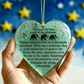 🔥Last Day 50% OFF -🎁🐘Heartfelt Elephant Sisterhood Keepsake - Ceramic Heart Ornament