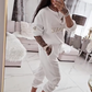 🍁✨Women's Long Sleeve Top & Pants Set – Soft Elastic Fabric, WFH-Ready & Comfy for Daily Errands