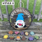 🍁Christmas Best Decorations🎄Interchangeable Wooden Gnome Welcome Sign🎈