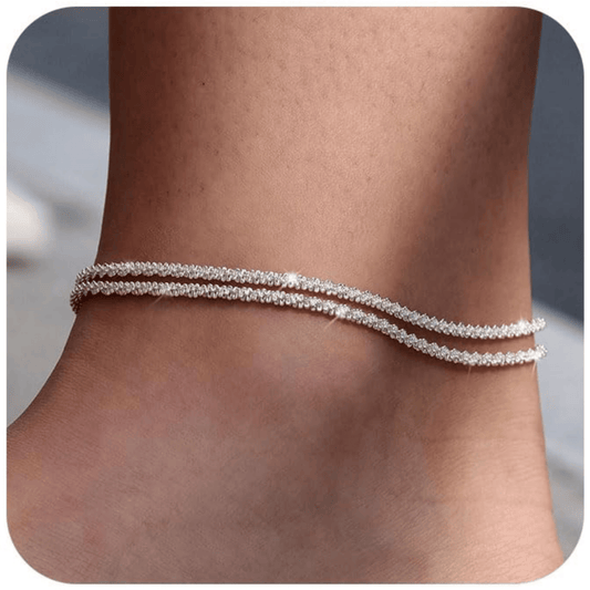 🔥Dainty Layered Waterproof Anklet For Women