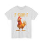 🔥LAST DAY SALE 50% OFF-Only £10.99✨🐓F-Caw-F😍Humorous Chicken Pattern T-Shirt🖤