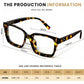 🏆 Best-Selling  50% OFF✨👓 Tortoiseshell Blue Light Blocking Reading Glasses – Large Square Frame Readers