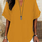🌸Spring Sale 60% OFF👕Fashion Loose Solid Color Short Sleeve Top