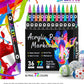 🥳2026 HOT SALE🥳💞50K+ SOLD!🍃🐾 50% OFF!🔥 Dual Tip Acrylic Paint Pen Marker - 24/48/72/120 Colors