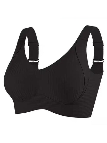 🎁Last Day Buy 1 Get 3 Packs🔥Each Only ￡4.99💕Women's Ribbed Push Up Adjustable Wireless Bra