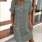 💃Summer Hot Sale 50% OFF! 💎✨Women’s Summer Midi Dress – Breezy, Flattering & Effortlessly Chic! Lightweight Button-Down with Pockets 🇬🇧☀️