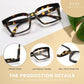 🏆 Best-Selling  50% OFF✨👓 Tortoiseshell Blue Light Blocking Reading Glasses – Large Square Frame Readers