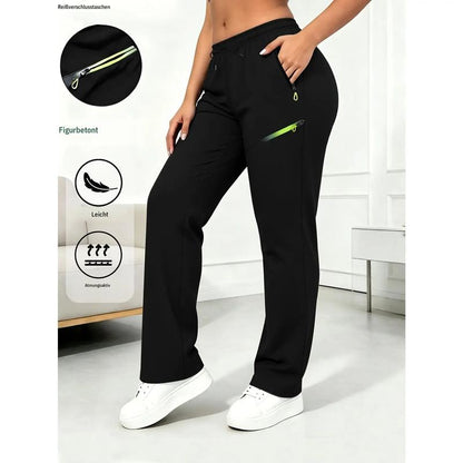 🏆 Last Day Special Price £12.99🔥Women’s Straight-Leg Cargo Trousers – Elastic Waist, 6-Pocket Casual Pants for Work, Travel & Everyday Wear 👖✨