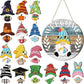 🍁Christmas Best Decorations🎄Interchangeable Wooden Gnome Welcome Sign🎈