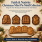 🥳2026 HOT SALE🥳💞50K+ SOLD!✝️ Faith & Nativity Christmas Mini Pie Mold Collection | Reusable Embossed Molds for Shaping Detailed Praying Jesus, Nativity Stable and so on Pies🥧✨