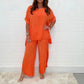 Hot Sale 48% OFF💖Floaty 2 Piece Sleeved Trouser Set
