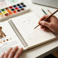 ⏳Early Christmas Sale ✨🖼️Beginner-Friendly💕 Watercolor Workbook