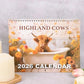 🔥LAST DAY 50% OFF -📅2026 Bathtub Highland Cow Calendar