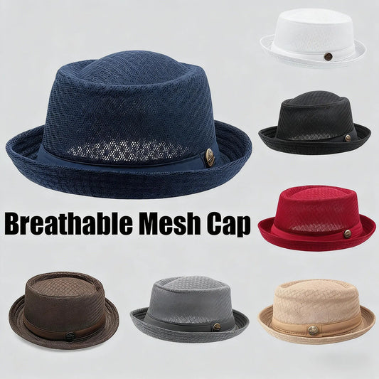 🧢 LIMITED-TIME 50% OFF! ✨☀️Summer Breathable Mesh Pork Pie Hat
