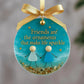 ⏳LAST DAY SALE 50% OFF!⏰Friendship Sea Glass Christmas Ornament🌊✨Shaped by Nature & Crafted by Hand💝