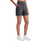 🔥Summer Hot Sale 70% OFF👖✨ Women's High-Waisted Athletic Bermuda Shorts with Pockets – Running, Yoga, Summer Casual Activewear🍑
