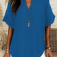 🌸Spring Sale 60% OFF👕Fashion Loose Solid Color Short Sleeve Top