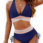⛱️Last Day Promotion 60% OFF!!👙2026 High Waisted Tummy Control Color Block Bikini Sets
