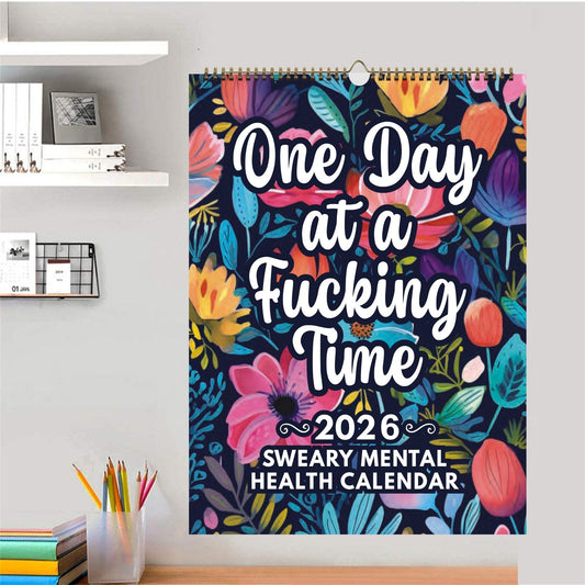 🎁New Year Special: 50% OFF🔥2026 Funny Sweary Mental Health Wall Calendar
