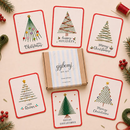 🔥🎁70% OFF!!!-Ready for Christmas!🎄 🧵Merry & Bright Christmas DIY Kit– Create Beautiful Handmade Holiday Cards ✨