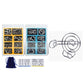 🔥Last Day Promotion 63% OFF🧠🔠Metal Puzzle Ring Set (8-Piece) Blue Edition Brain Teaser Game