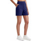 🔥Summer Hot Sale 70% OFF👖✨ Women's High-Waisted Athletic Bermuda Shorts with Pockets – Running, Yoga, Summer Casual Activewear🍑