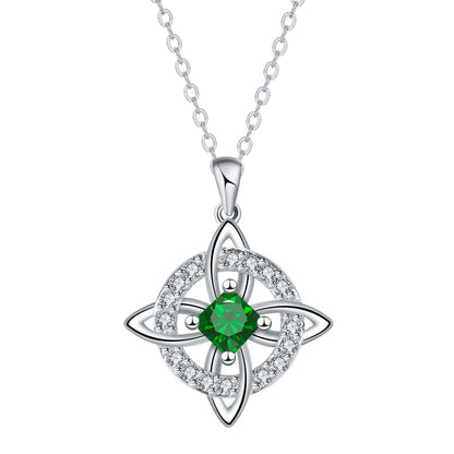 Mystical Birthstone Witches Knot Necklace – Natural Crystal🔮💞Protect Your Loved Ones