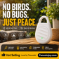 🏆 Last Day Special Price £6.97!🐦No more trouble from birds, beasts and locusts！Portable Ultrasonic Bird Repellent Keychain