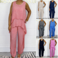 💕HOT SALE 49% OFF🌷Casual Sleeveless Loose Top and Pants Suit
