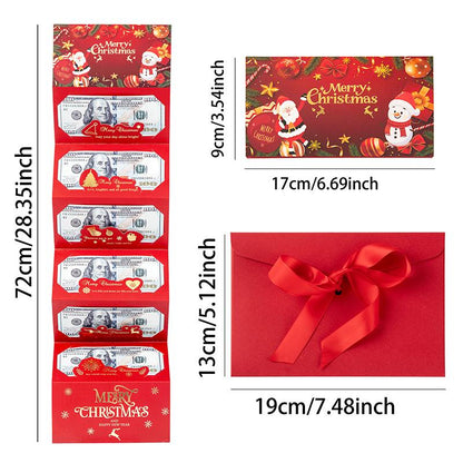 🎁🎄Christmas Sale - BUY 2 GET 1 FREE⭐Christmas Cash Envelope with Money Clip