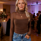 💃Last Day Sales -50% OFF🎉Women's Sparkle Mesh Sheer Long Sleeve Ruched Top