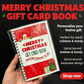 🔥⏰ LAST DAY SALE ONLY￡6.99!! 🎅Christmas Gift Card Booklet -👍DIY Spiral-Bound Christmas Gift Card Holder Book