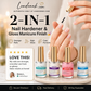 💜💅Last Day-Buy 1 Get 1 Free：ONLY ￡7.99!!!✨Lilac Glossy Mirror Nail Strengthener