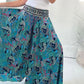 💥Limited Hot Sales 49% OFF😍Ethnic Paisley Print Elastic Patchwork-Waist Lightweight Pants
