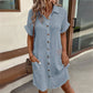 💃Summer Hot Sale 50% OFF! 💎✨Women’s Summer Midi Dress – Breezy, Flattering & Effortlessly Chic! Lightweight Button-Down with Pockets 🇬🇧☀️