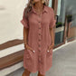 💃Summer Hot Sale 50% OFF! 💎✨Women’s Summer Midi Dress – Breezy, Flattering & Effortlessly Chic! Lightweight Button-Down with Pockets 🇬🇧☀️