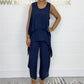 💕HOT SALE 49% OFF🌷Casual Sleeveless Loose Top and Pants Suit